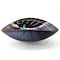 Ruvati 19 inch Murano Glass Art Vessel Seashell Decorative Pattern Bathroom Sink Cosmic Black RVB3048 - alternate 3